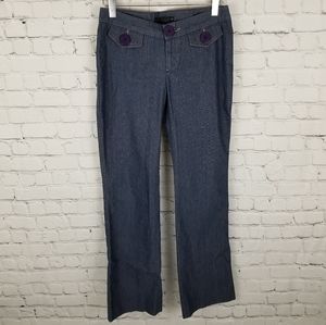 GUESS COLLECTION | stretch chambray low rise pants